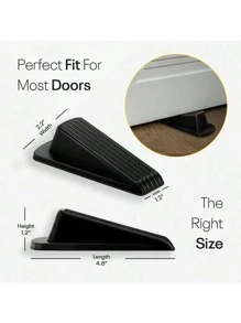 2pcs Baby Colorful Seamless Anti-Slip Rubber Door Stopper, Child Safety Door Protector For Kitchen, Bedroom, Living Room And More