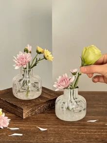 1 Stück Mini Tintenglas Vase, süße Dekovase für Tischblumen, geeignet für Hydrokultur Blumenarrangements, Restaurant, Wohnzimmer, Schlafzimmer, Balkon Heimdekoration - Verschiedenfarbig - Übersicht 6
