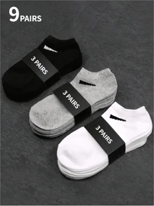 1/10/12/20/30 Pares Meias Sólidas Pretas, Brancas, Cinzas Unissex Plus Size, Combinam com Tudo, Design Minimalista para Uso Diário