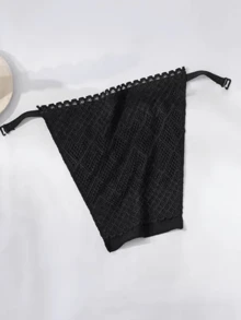 3pcs Women's Black & White Lace Detachable Collar, Adjustable 3-Layer Overlay For Dress For Christmas Decor - Multicolor - View 6