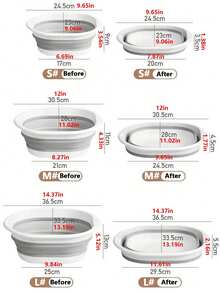 1件便携式折叠洗脸盆，多功能折叠盆，家用洗衣盆，水桶，盛水容器，水果蔬菜洗脸盆，洗脚盆，折叠盆，可用于浴室，旅行，大学宿舍，便携式浴室装饰，洗脸，洗菜，洗内衣，泡脚，适用于家庭，学校，办公室，汽车，节省空间返校