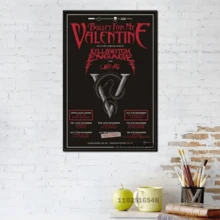 1pc /3pcsWall Arts Posters Optional Frame Modern Singer Bullet For My Valentine X Canvas Wall Art Modern Family Bedroom Decoration Poster Contemporary Room Decor - Multicolor - View 69