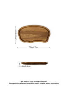 1/Pc Khay gỗ sáng tạo, Khay bánh mì gỗ hồng sắc, Khay sushi, Khay trái cây, Khay trái cây bất đối xứng, Khay đồ ăn nhẹ, Khay đựng đồ ăn, Khay trang trí bàn, Thích hợp cho món tráng miệng, đồ ăn nhẹ, bánh ngọt, bánh mì, Trà chiều, Giáng sinh, Halloween, Ngày của Cha, Lễ Tạ ơn, Đám cưới, Sinh nhật, Tiệc tùng, Ẩm thực. Thích hợp cho Gia đình, Ngoài trời, Nhà bếp, Phòng khách, Khách sạn, Phụ kiện nhà bếp, Dụng cụ nhà bếp, Khay, Khay gỗ, Quà tặng Halloween - màu nâu - Xem 15