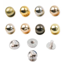 10pcs Round Metal Rivets, Wallet Screws, Ball-Shaped Screws, Bag Strap Accessories, Suitable For Handbags, Travel Bags Foot Protection Bags, Metal Flat Headed Nails, Wallet DIY Handle Strap Screws, Metal Buckle Screws Leather Crafts Hardware Accessories, Artificial Leather Crafts Jewelry Making Rivets Bag Accessories, Screw Leather Crafts Hardware Accessories, Chicago Screw Nail Wallet Feet, DIY Strap Rivets Screw Bucket Cap Bolt - Multicolor - View 4