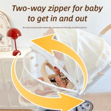 Màn chống muỗi đa năng cho xe đẩy em bé, tấm che toàn diện chống muỗi cho xe đẩy, lưới che nắng cho xe nôi trẻ sơ sinh - Nhiều màu - Xem 3