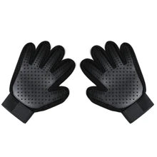Gants de toilettage pour animaux de compagnie en silicone, conviennent pour peigner les poils de chien et de chat, gants de retrait efficaces des poils, brosse de massage et de bain douce pour chats et chiens - convient pour le retrait des poils, le bain et les contacts intimes