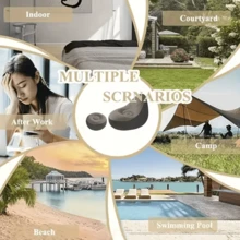 Inflatable Slouchy Sofa Chair, PVC Flocked Foldable Sofa With Detachable Cover, Leisure Lunch Chair Set - Multicolor - View 6