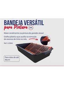 Bandeja P/ Pintura C/Grelha 20Litros / Caixa de Massa  - Compel - Tamanho Único - Visão 1