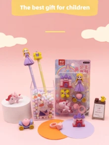 卡通迷你橡皮擦创意太空橡皮擦套装，学生文具开学小礼物，返校礼物