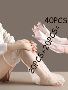 2~200 Disposable Hand And Foot Care Sets, Trial Shoe Covers, Socks, Suitable For Hand And Foot Care, Can Be Used Together With Essential Oil Lotion. - Multicolor - View 15