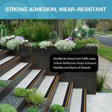 1 Roll Of 1/3/5m PET Glow-In-The-Dark Anti-Slip Tape, Self-Luminous Stair Tread Anti-Slip Tape, Glow Warning Tape For Home Decoration And Outdoor Garden, Anti-Slip Decorative Luminous Tape