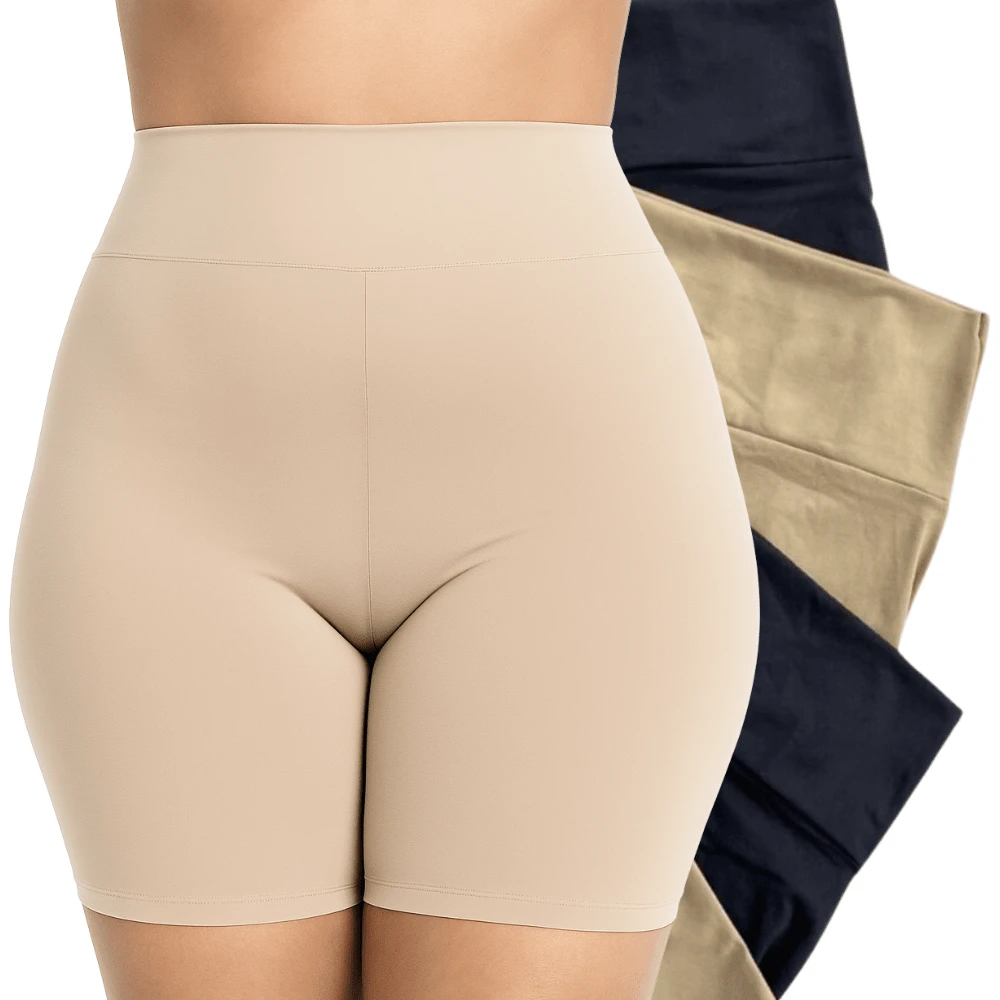 Bermuda Second Skin Women's Short Petticoat Second Skin Shorts - 米色 - 查看 1