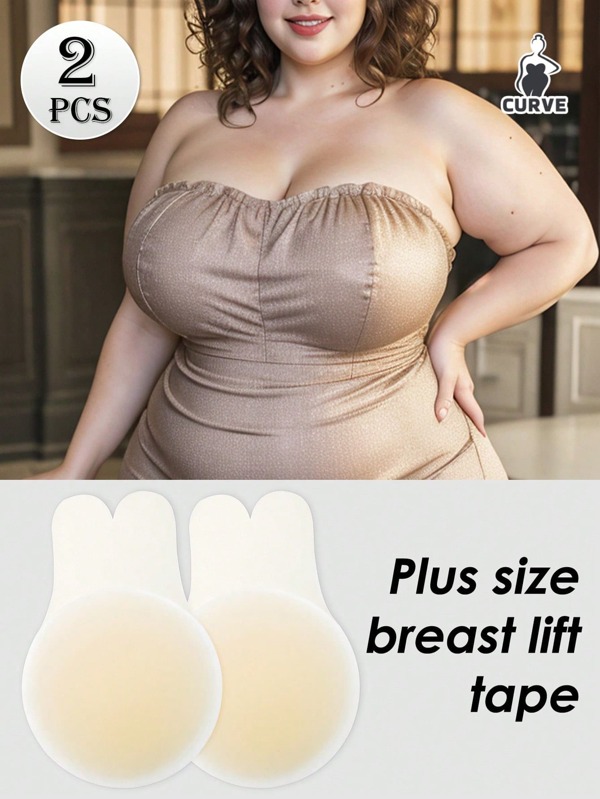 2 Packs Large Rabbit Breast Stickers Are Suitable For Women With Large Breasts, Waterproof, Good Adhesion, And Leave No Traces