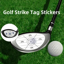 6 piezas Adhesivos de cinta de impacto para palos de golf, marcas de swing autoadhesivos para conductores, hierros y putters, ayuda de entrenamiento