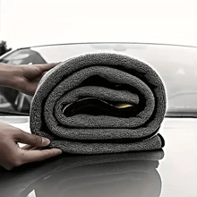 Super Absorbent Microfiber Car Cleaning Towel(Car Wiping Towel) , Oversized, Thick Plush Detail Polishing Cloth For Car Care & Home Cleaning, Cleaning & Maintenance, No Electricity Needed, Ideal For Outdoor, Bathroom, Kitchen, Patio Use