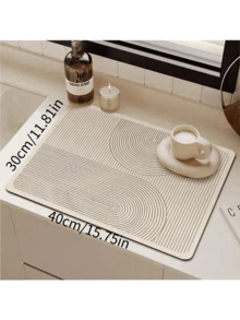 1 件条纹洗碗垫，厨房台面垫，适用于水槽和台面，可搭配碗碟架使用 - 彩色 - 查看 11