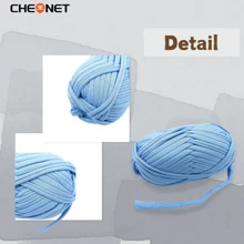 1 Stück Cheonet Baumwollgarn, handgefertigtes gewebtes DIY Material für Taschen, Spielzeug, Schuhe, Teppiche, Aufbewahrungskörbe
