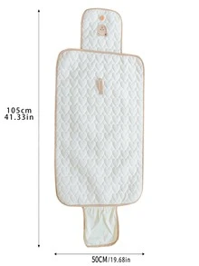 1 件折叠式婴儿尿布更换垫便携式防水垫