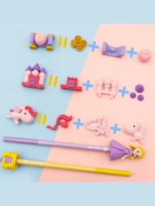 卡通迷你橡皮擦创意太空橡皮擦套装，学生文具开学小礼物，返校礼物