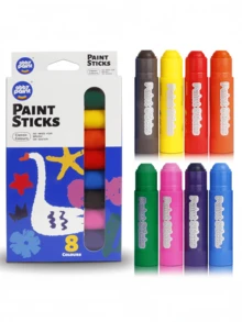 6/8/12PCS蜡笔，固体颜料棒，蜡笔90秒快速干燥，适合学习和办公室绘画。