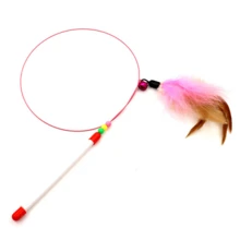 Interactive Feather Cat Teaser Stick, DIY Cat Teaser Toy Accessories, Cat Teaser Exercise Stick, Feather Replacement, Durable Plastic Fishing Rod Design, Brings Endless Fun And Exercise, Self Entertainment, Pet Collar, Battery Free Pet Toy, Suitable For Cats And Kittens To Play With, Equipped With Feathers, Bells, And Bendable Wires - Multicolor - View 13
