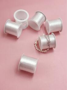 1 Rolle nicht-elastische transparente Aufhängeleine, Perlschnur, Angelschnur, DIY Armband Halskette Schnur, Perlen Dekorationsaccessoire - Perlenschnur & Leine 0,2mm/0,3mm/0,4mm/0,5mm/0,6mm optional