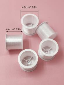 1 Rolle nicht-elastische transparente Aufhängeleine, Perlschnur, Angelschnur, DIY Armband Halskette Schnur, Perlen Dekorationsaccessoire - Perlenschnur & Leine 0,2mm/0,3mm/0,4mm/0,5mm/0,6mm optional