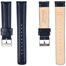 Local Delivery- Christmas Gift Quick Release Leather Watch Bands Genuine Watch Straps For Men Women Top Grain Leather Watch Strap, White Elephant Gifts, Stocking Stuffers For Men, Father's Day Gifts - Light Orange & Silver - 查看 3
