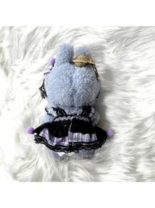 1set Of 2pcs Cosplay Kuromi 15cm, 16cm, 17cm Doll Clothing Accessory Set, Suitable For 6.63-Inch To 6.67-Inch Dolls, Clothes Only (No Doll Included), Birthday Gift, Festival, Easter, Holiday Gift (Style And Ribbon Color Random)