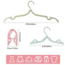 8个可折叠衣架 - 超便携旅行衣架，可悬挂内衣和袜子，节省空间的折叠晾衣架，可扩展的洗衣收纳架，适用于宿舍和家庭，轻便耐用的衣架系统，紧凑的衣柜解决方案，适合忙碌的生活方式，是小型公寓、旅行、办公室和酒店住宿的理想之选，防滑手柄，易于组装，保持衣柜整洁有序。 - 彩色 - 查看 3