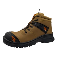 Bota New TRS 650 Tipo Borceguí de Piel para Uso Industrial - Camel - Ver 3