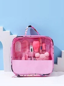 Essential Baby Care Kit For Newborns-Complete Set Nail Hair And Health - Rosa - Ver 1