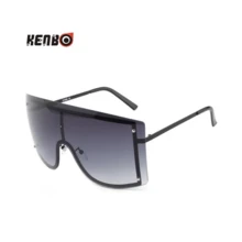 Kenbo Fashion Oversized Square Sunglasses Women Retro Gradient Big Frame Sun Glasses Female One Piece Gafas Shade Clear Lens - C7_black - View 2