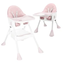 OYAJIA Hochstuhl Baby 3in1 Kinderhochstuhl mit Babyliege und Baby Schaukelstuhl, Verstellbar Klappbar Hochstuhl Baby mit Essbrett und Rollen,Korb, mitwachsend ab 6 Monate bis 6 Jahre Babystuhl