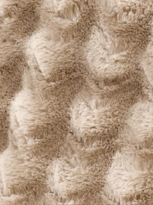 1 件一体式人造毛皮沙发套，带绑带，可机洗，柔软舒适，适合单人躺椅、双人沙发或摇椅