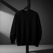 Women's Cherry Sweatshirt Top Premium Line Coat Round Neck Without Hood Long Sleeve