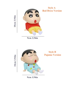 Crayon Shin-Chan Anime Figure Phone Holder, Kawaii Desktop Ornaments, Multi-Functional Lazy Phone Stand, Perfect For Home Office Decor, Ideal Gift For Anime Fans, Kids, Teens, Great For Christmas, New Year, Birthday, Party Favors