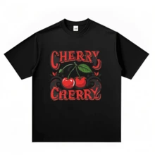 MX | edición limitada | Camiseta de manga corta holgada con estampado de moda para mujer| Diseño exquisito | Esencial para el verano | Fácil de combinar, muestra tu estilo |mex - Negro - Ver 1