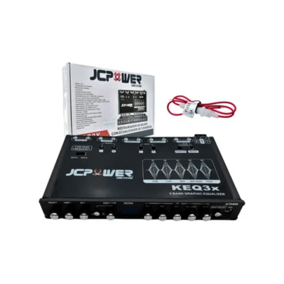 Restaurador De Bajos Epicentro 5 Bandas Jc Power Keq3x 1 Pz Color Negro