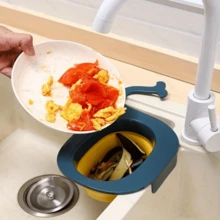 1 件多功能可折叠鲸鱼形沥水篮，厨房水槽过滤器，用于收集食物垃圾和剩菜