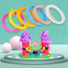 Consommables pour impression 3D PLA haute température fil de diamètre 1,75 mm pour stylo 3D 5 mètres * 20 rouleaux combinaison de couleurs Matériau d'impression 3D convenant pour le stylo d'impression 3D