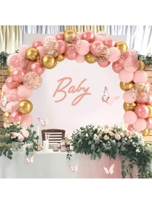 Set da 30/50 palloncini da 10 pollici/12 pollici in oro rosa e pieni di coriandoli, adatti per matrimoni a tema, lauree, compleanni, matrimoni, fidanzamenti, cerimonie di apertura scolastica, addii al nubilato, decorazioni con palloncini, feste con palloncini, sfondi per foto, eventi all'aperto, accessori per foto