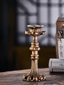 1 件法式复古古董烛台高端家居艺术香薰蜡烛台底座烛光晚餐装饰摆件 - 彩色 - 查看 12