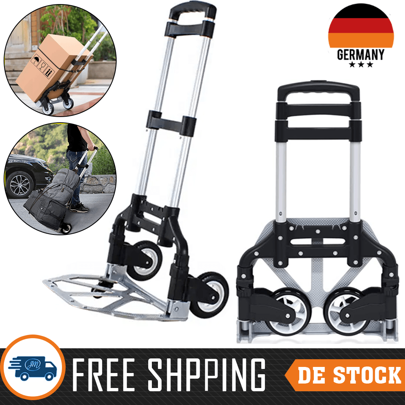 Faltbarer Trolley, Einkaufswagen, Kleinwagen, mit einer maximalen Belastung von 75 kg, geeignet für Umzüge, Transport großer Gegenstände, Expresslieferungen usw