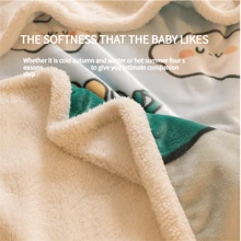 1 Pc Cartoon Dinosaur Pattern Blanket Summer Nap Baby Blanket Soft And Comfortable Fabric Air Conditioning Quilt 100*104 CM