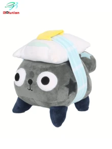 Molutian Muñeco de peluche suave de Dandy World Pebble Dog, personaje de dibujos animados lindo y de alta calidad, regalo de cumpleaños ideal, juguete de peluche de colección - Multicolor - Ver 4