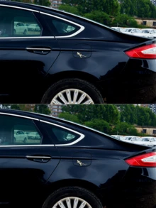 Dekorative Gecko Autoaufkleber, witzige metallisch schwarze Gecko Aufkleber für Karosserie, personalisierter Nummernschild und Heckaufkleber - Verschiedenfarbig - Übersicht 6