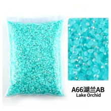 散装批发 2-6 毫米果冻 AB 树脂非热修复水钻 平底塑料水晶 闪粉 大包装宝石 - 彩色 - 查看 18