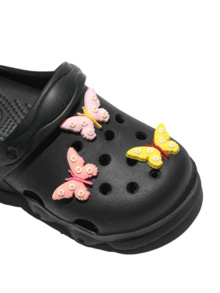 Dép sandal trẻ em Daisy Decor EVA nhẹ thoáng khí, dép xỏ ngón thoải mái đi trong nhà và ngoài trời - màu đen - Xem 4