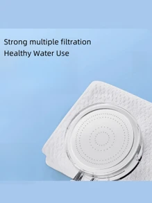 1 Piece Handheld Shower Head, Double-Layer Chlorine Removal Filter Shower, Strong Multiple Filtration, Healthy Water Use, Large Flow Boosting Bath Showerhead. Optional Shower Tube/Shower Bracket Bathroom Accessories, Full Bathroom Set, Home Bathroom Decor.